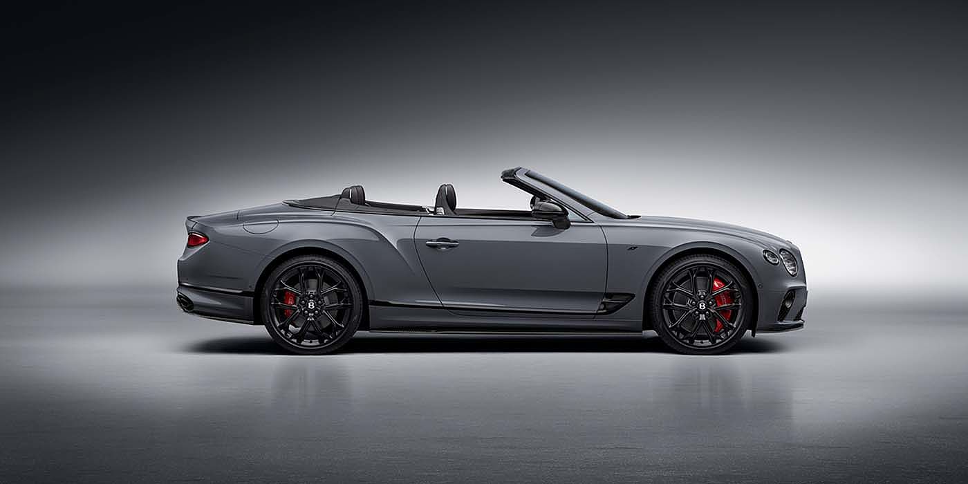 Jack Barclay Bentley Continental GTC S convertible in Cambrian Grey paint profile static studio