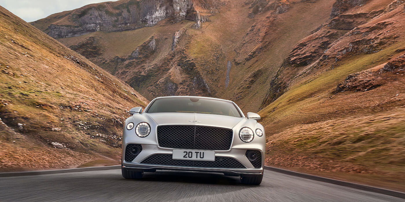 Jack Barclay Bentley Continental GT Speed coupe in Extreme White Satin paint full front dynamic