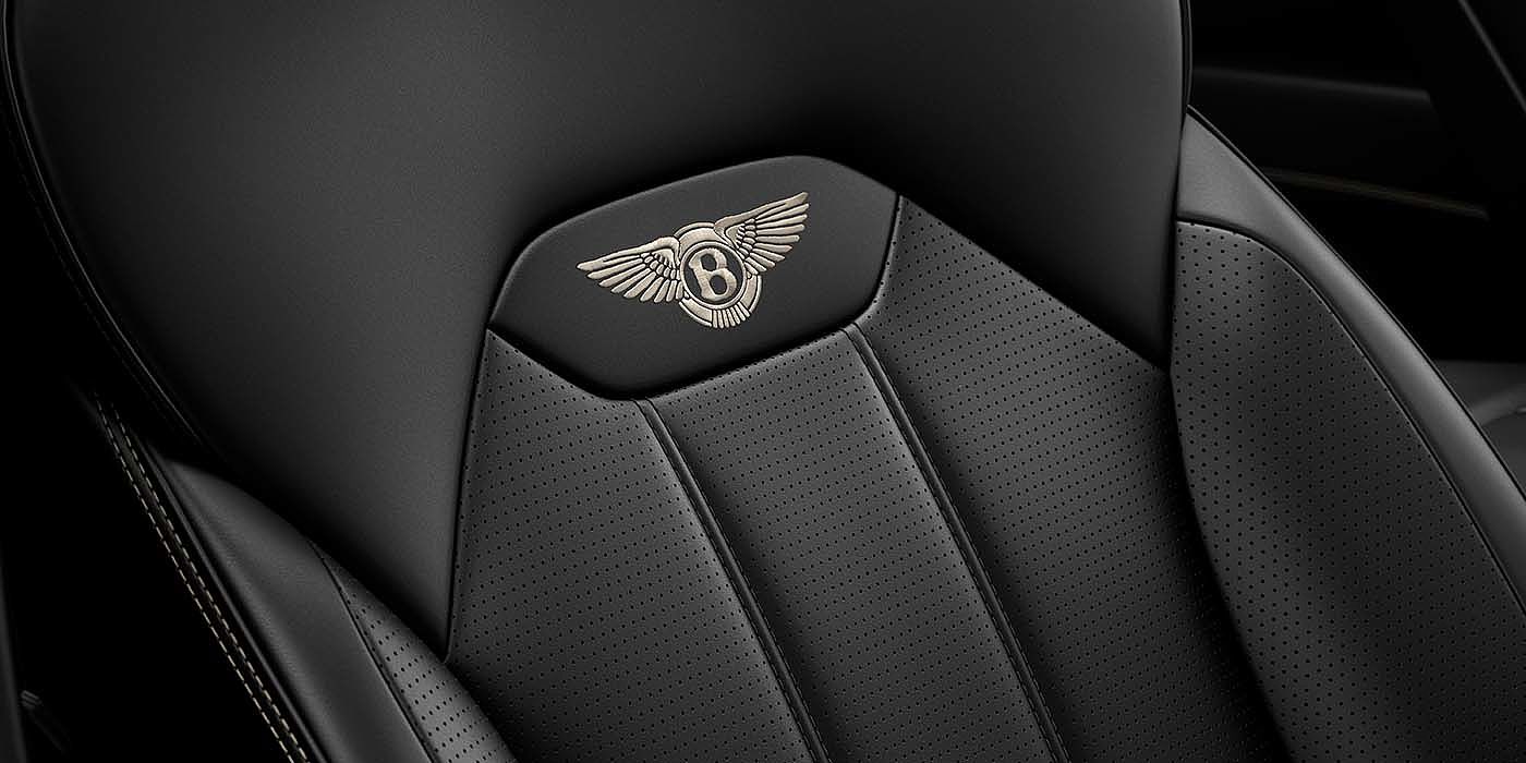 Jack Barclay Bentley Bentayga EWB SUV Beluga black leather seat detail