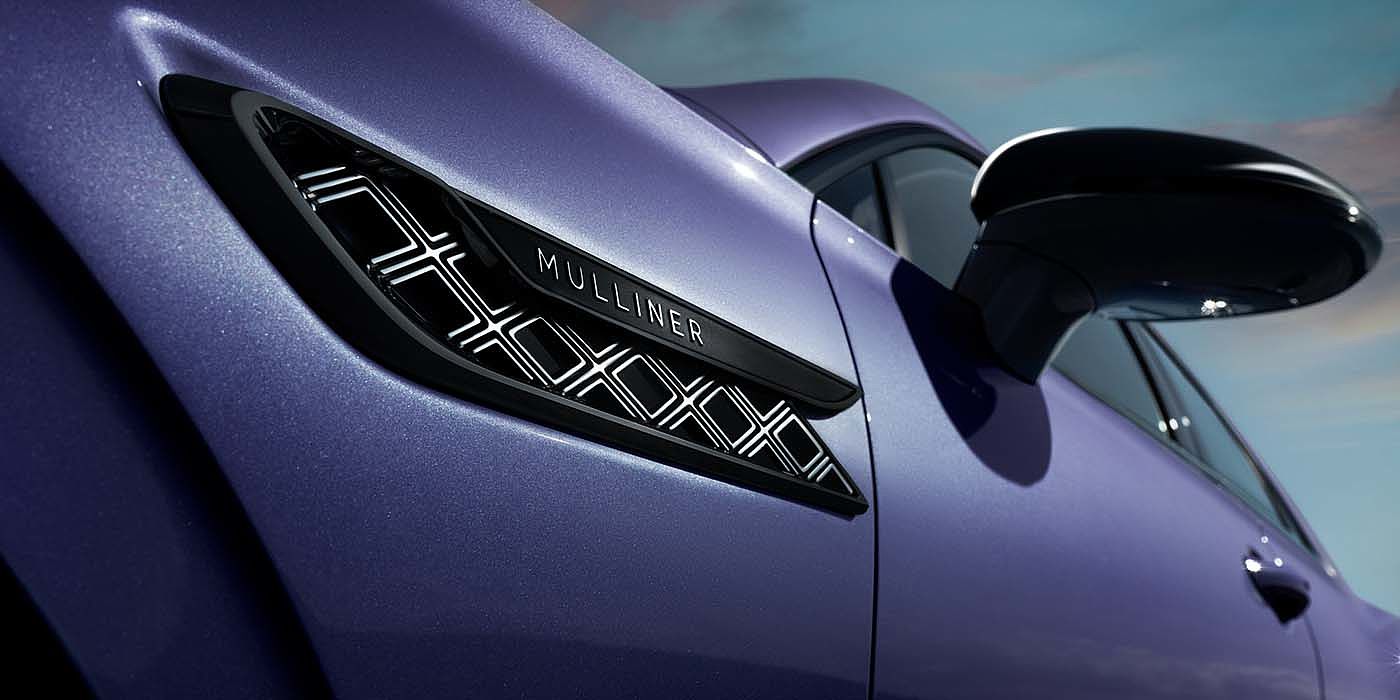 Jack Barclay Bentley Flying Spur Mulliner in Tanzanite Purple paint with Blackline Specification wing vent