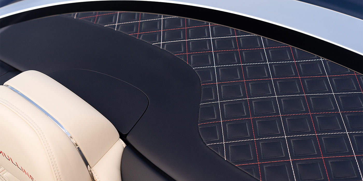 Jack Barclay Bentley Continental GTC Mulliner convertible seat and cross stitched tonneau cover